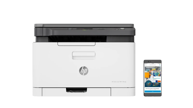 Image of HP Laser 178nw Wireless Multifunction Color Printer. Copier. Scanner;