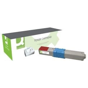 Image of Q-Connect Compatible Solution Oki 44973534 Magenta Laser Toner Ink Cartridge