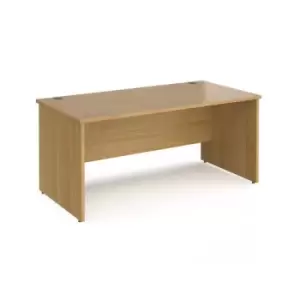 Image of Office Desk Rectangular Desk 1600mm Panel End Leg Oak Tops 800mm Depth Maestro 25