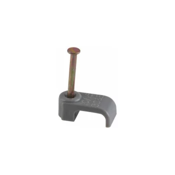 Image of 70CGKF100 Cable Clips Flat T&E 10mm Grey 6242Y (Pack of 100) - Schneider Electric