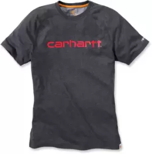 Image of Carhartt Force Cotton Delmont Graphic T-Shirt, grey, Size S, grey, Size S