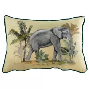 Image of Evans Lichfield Kibale Elephant Cushion Cover (One Size) (Multicoloured)