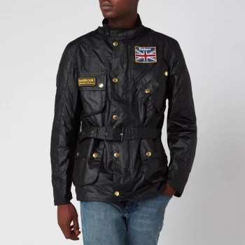 Image of Barbour International Mens Union Jack International Jacket - Black - S