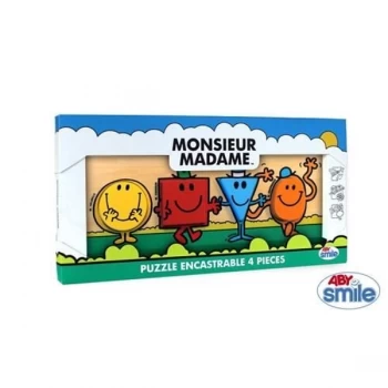 Image of Mr Men Little Miss - wood - 4 pieces wooden puzzle