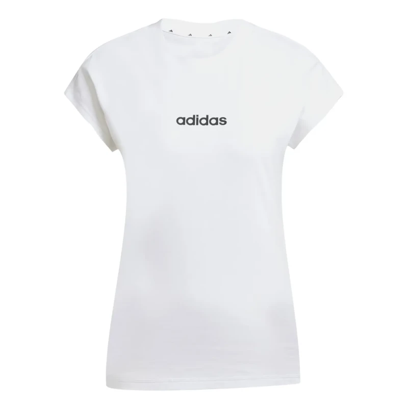 Image of Adidas Womens T-Shirt adidas Essentials Linear Blanc Female M