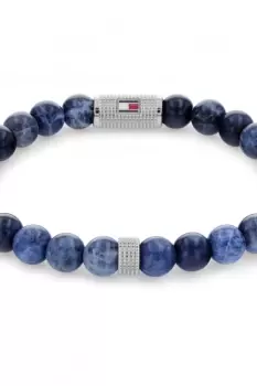 Image of Gents Tommy Hilfiger Jewellery Beaded Stone Bracelet 2790436