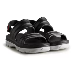 Image of Hunter Womens Bloom Algae Foam Sandals Black/White 7