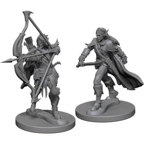 Image of Pathfinder Deep Cuts Unpainted Miniatures (W1) Elf Male Fighter