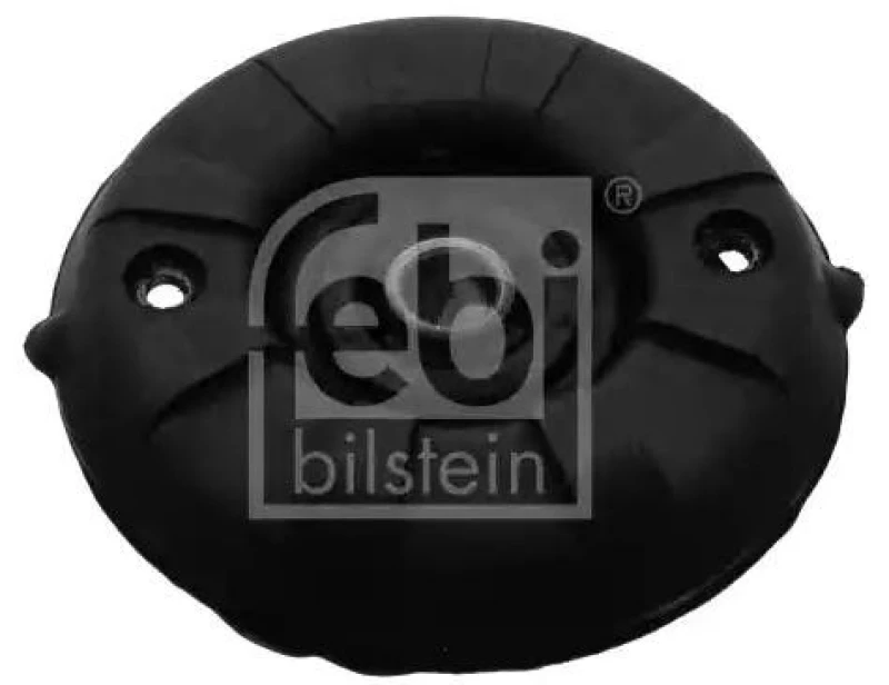 Image of FEBI BILSTEIN 100079 Top strut mount Front Axle, without bearing Elastomer Suspension Strut Support Bearing (1180)