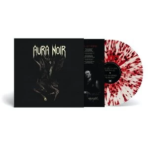Image of Aura Noir - Aura Noire White/Black Red Speckle Vinyl