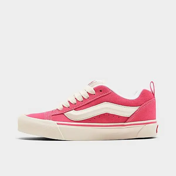 Image of Vans Knu Skool Trainers Retro Color Pink True White, 5