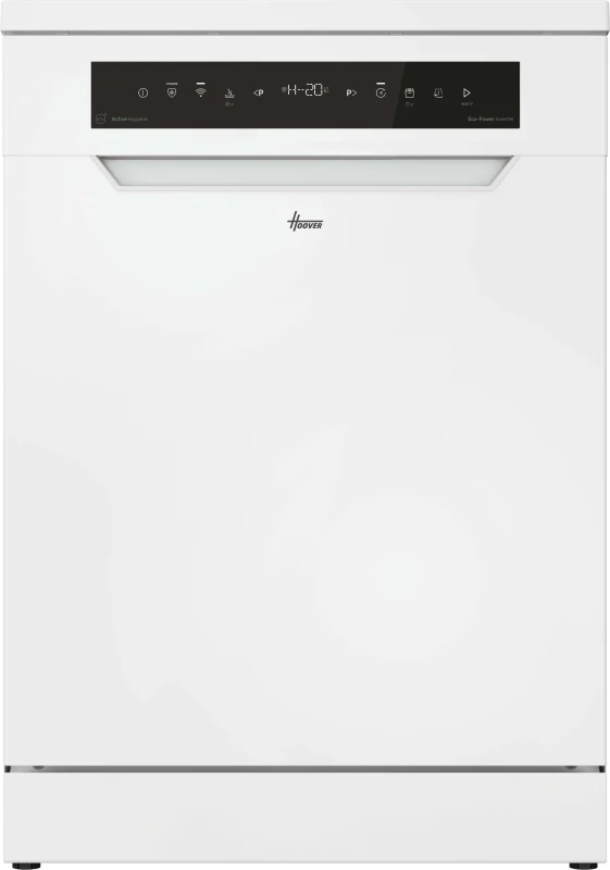 Image of Hoover H-DISH 500 HF 4B7F0W-80 WiFi Connected Full Size Dishwasher - White - B Rated