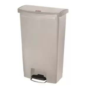 Image of Rubbermaid SLIM JIM waste collector with pedal, capacity 68 l, WxHxD 322 x 803 x 500 mm, beige