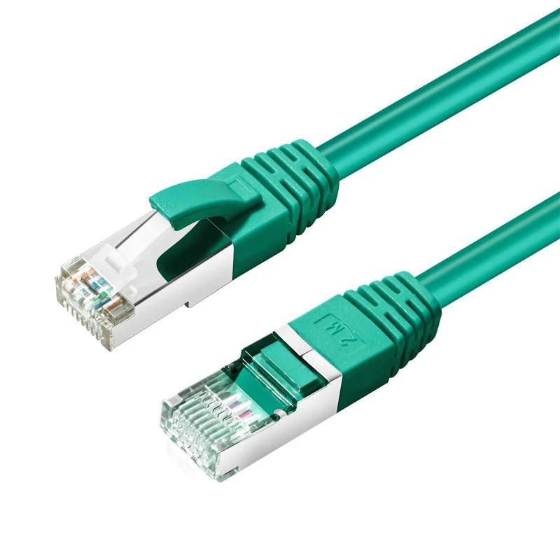 Image of Microconnect MC-SFTP6A01G networking cable Green 1m Cat6a S/FTP (S-ST