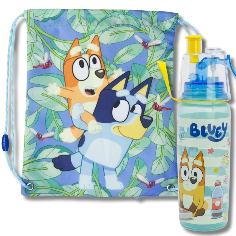 Image of Bluey Bluey Bottle And Bag Blue unisex One Size