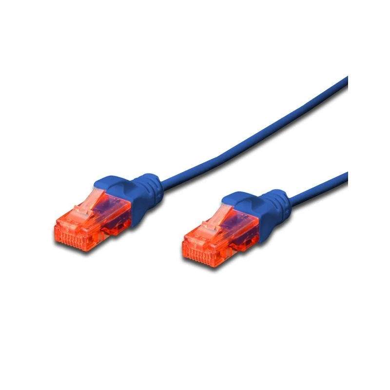 Image of FDL SLIM 2M CAT.6 UTP LSZH PATCH CABLE - Blue (SNAGPROOF)