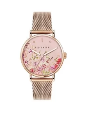 Image of Ted Baker Phylipa Retro Stainless Steel Ladies Watch, One Colour, Women