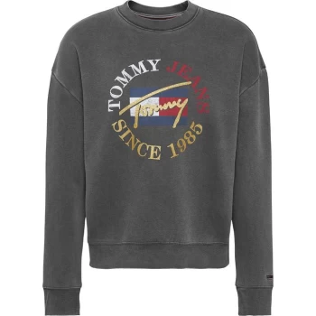 Image of Tommy Jeans Vintage Bronze Crew Sweatshirt - Black