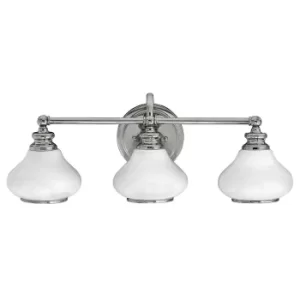 Image of Ainsley 3 Light Indoor Wall Light Polished Chrome IP44, G9