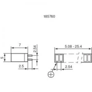 Image of LED linear array 8x Red L x W x H 20 x 7 x 4mm Signal Constru