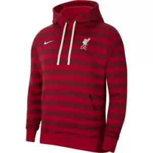 Image of Nike Liverpool Fleece Pullover Hoodie 2021 2022 Mens - Red