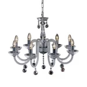 Image of Amora Pendant 8 Light E14 Polished Chrome/Crystal