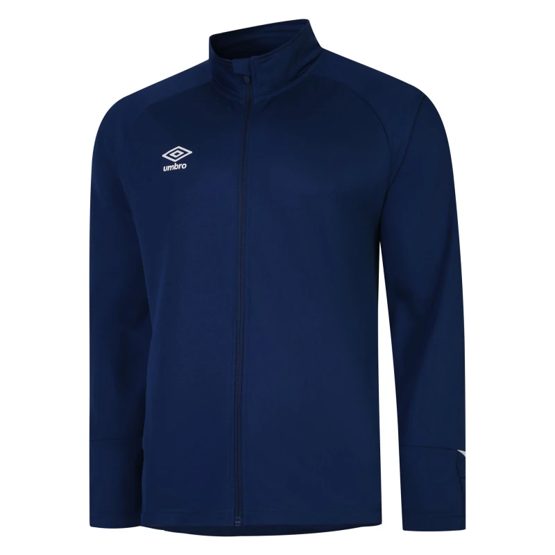 Image of Umbro Total Training Knitted Track Jacket in Navy Size: 11-12 Years Navy Unisex 11-12 Years