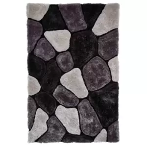 Image of Think Rugs Noble House Rug Pebbles 5858 Black Grey 120X170cm