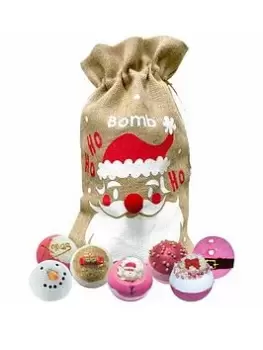 Image of Bomb Cosmetics Ho Ho Ho Sack Bath Bomb Gift Set, One Colour, Women