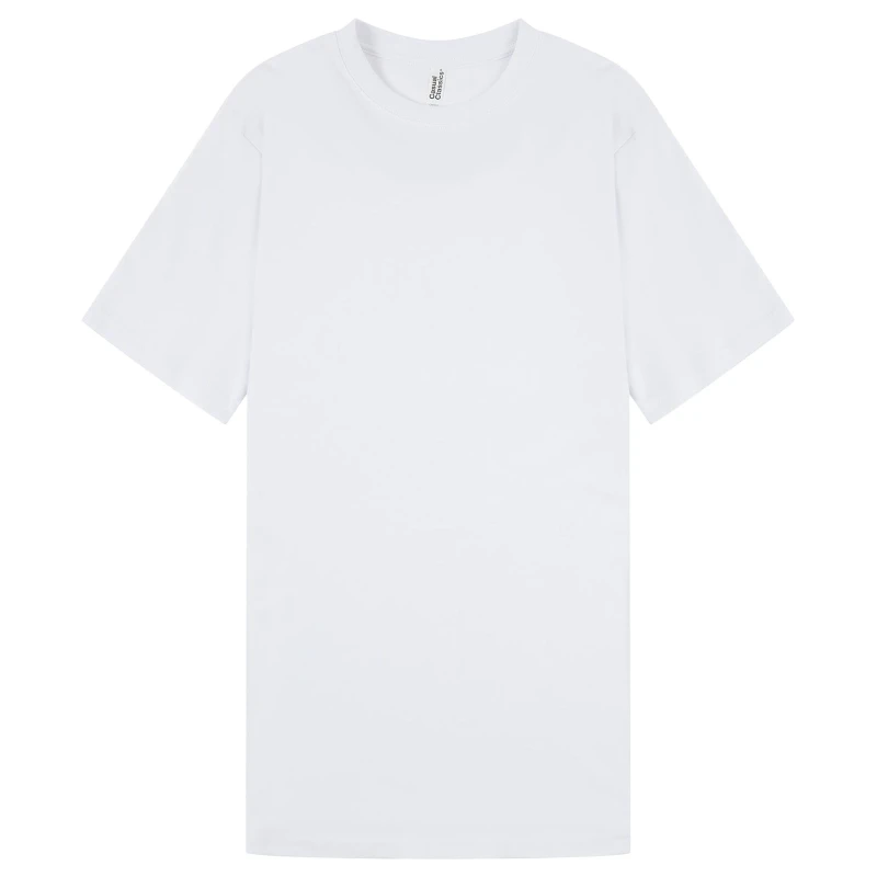 Image of Casual Classics Mens Interlock Tall & Slim T-Shirt in White Size: Small White Male S