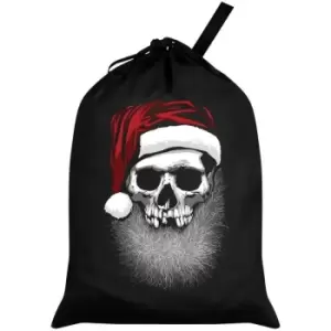 Image of Grindstore Muerto Christmas Santa Sack (One Size) (Black) - Black