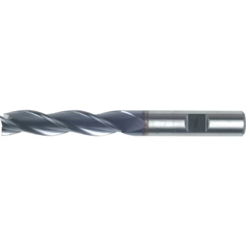 Image of 14.00MM HSS-Co 8% 3 Flute Weldon Shank Long Series Slot Drills - TiCN Coated