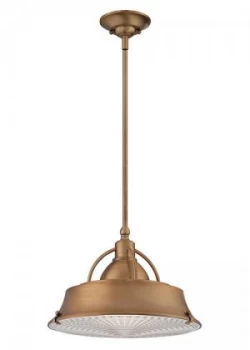 Image of 2 Light Dome Ceiling Pendant Copper, E27