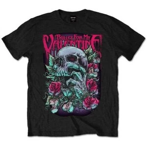 Image of Bullet For My Valentine Skull Red Eyes' Mens XX-Large T-Shirt - Black