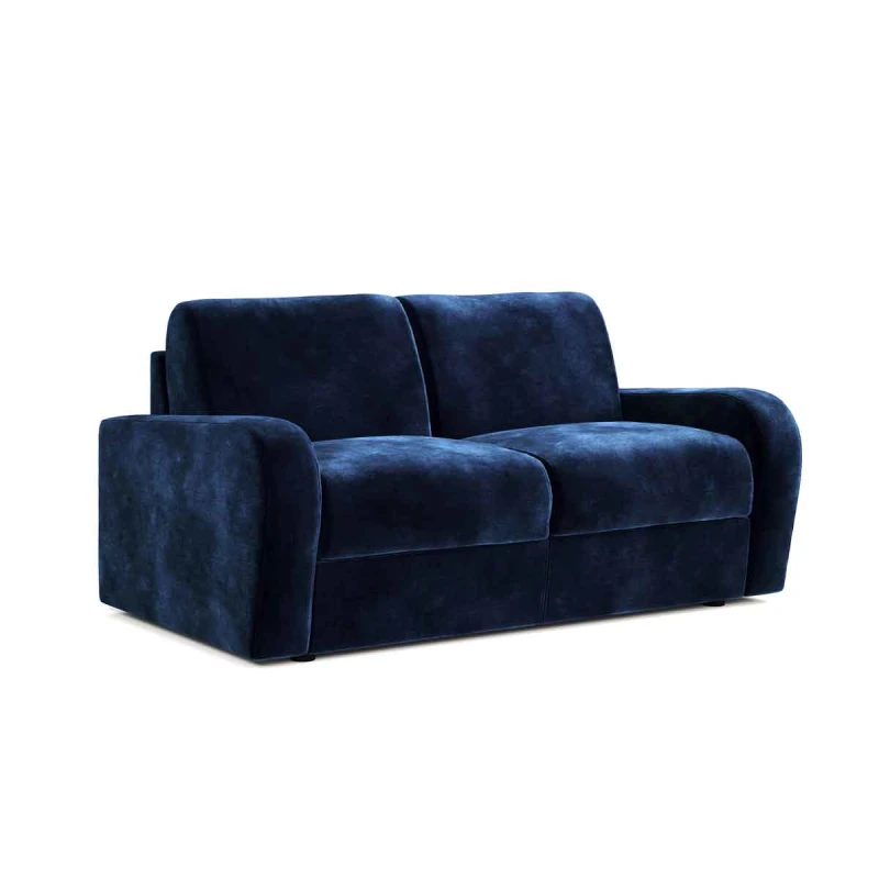 Image of Jay-Be Deco Sofa Bed With E-sprung Mattress - Two Seater - Luxe Velvet Royal, Blue A5152179
