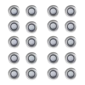 Image of 3m Extension with a Pack of 20 x 40mm White Decking Lights