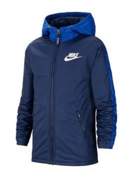 Image of Nike Older Fleece Lined Jacket - Navy