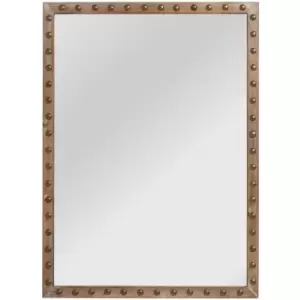 Image of Tribeca Wall Mirror with Stud Detail - Premier Housewares
