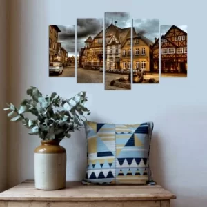 Image of 5PMX-014 Multicolor Decorative MDF Painting (5 Pieces)