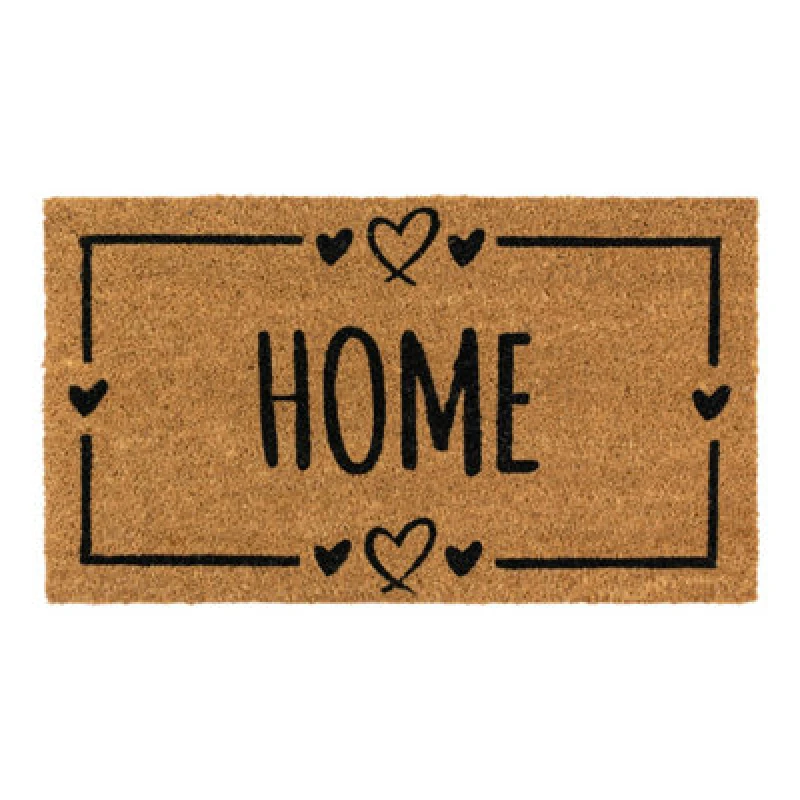 Image of Jvl Eco-Friendly Latex Backed Coir Entrance Doormat, 40X70Cm - Home Hearts