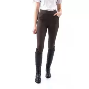 Image of John Whitaker ladies Riding Tights - Brown