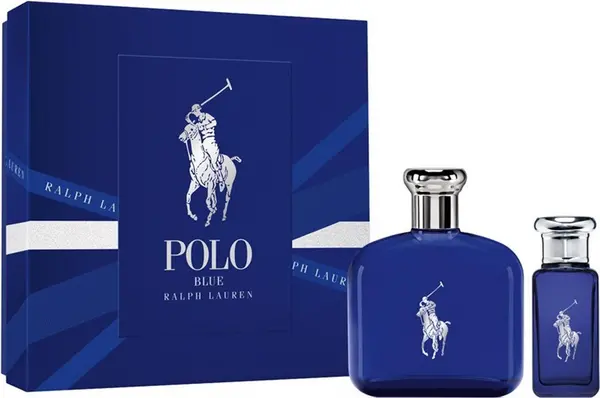 Image of Mens Perfume Set Ralph Lauren Polo Blue (2 pcs) Gift Set