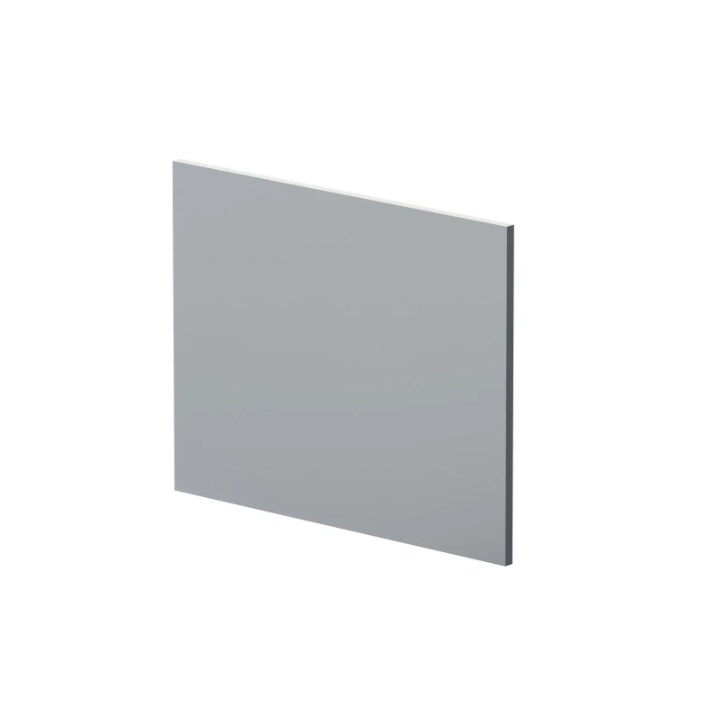 Image of Balterley L Shape Square Reversible Bath End Panel Satin Grey 700mm Grey unisex