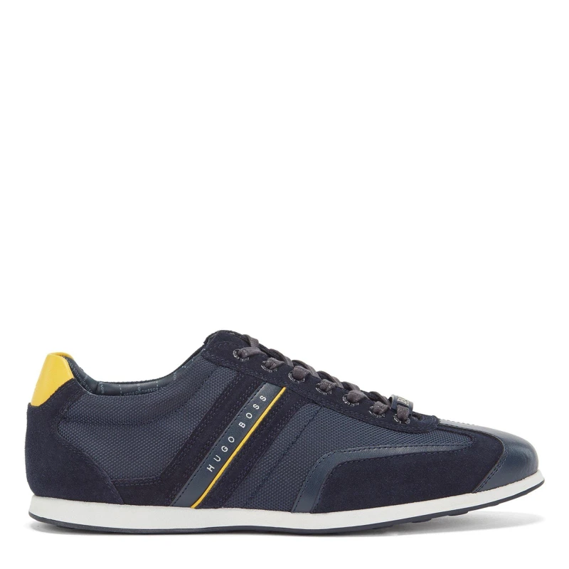 Image of Boss Mens Stiven Monk Shoes Navy male 6 (40)