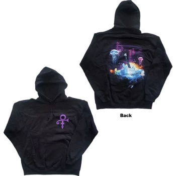 Image of Prince - Lotus Flower Unisex Medium Hoodie - Black