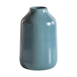 Image of 20cm Blue Ceramic Vase