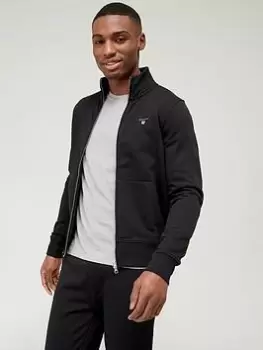 Image of GANT Original Sweat Zip Thru, Black, Size 4XL, Men