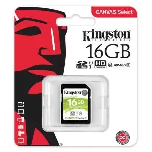 Image of Kingston Canvas Select 16GB SDHC Card SDS16GB KIN27571