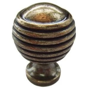 Image of BQ Brass effect Round Furniture knob Pack of 1
