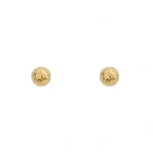 Image of Yellow Gold Textured Ball Stud Earrings GE2426